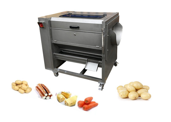500KG/H Sweet Potato Peeling Machine Carrots Ginger Cassava Onion Cleaning