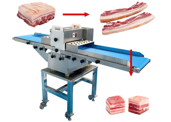 Et Ürünleri İşleme Çiftlik Restoranları için dilimleme ve dilimleme makinesi Otomatik kesme