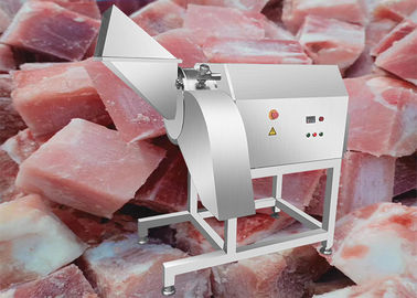 1000kg / H Tavuk Göğsü Kesici Küp Dondurulmuş Domuz Eti Dicer Bir Yıl Garanti