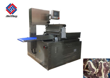 Dondurulmuş Et / Kaburga / Domuz Pirzolası İçin Otomatik Çift Bıçaklı Kesme Makinesi Et Dilimleme Makinesi
