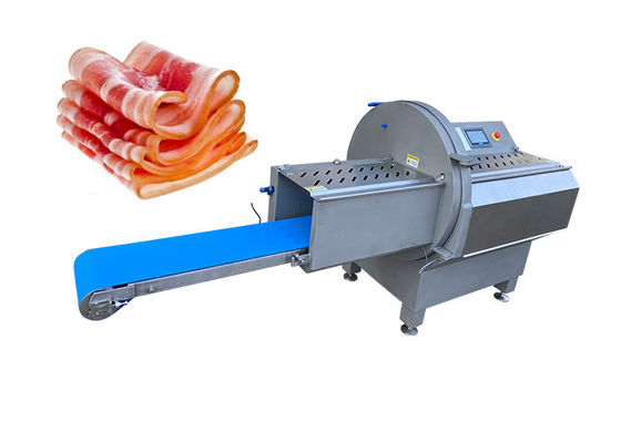 PLC Kontrol Endüstriyel Elektrikli Ticari Dondurulmuş Pastırma Jambon Et Dilimleyici