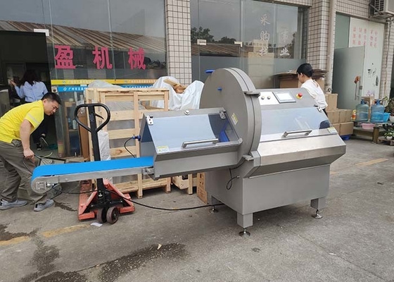 Sığır Bacon Jambon için 200pcs / dak Yatay Porsiyon Dilimleme Makinesi